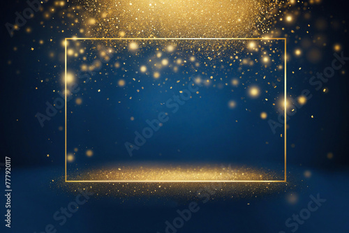 Gold element poster template