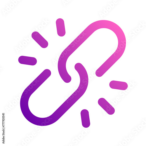 unlink gradient icon