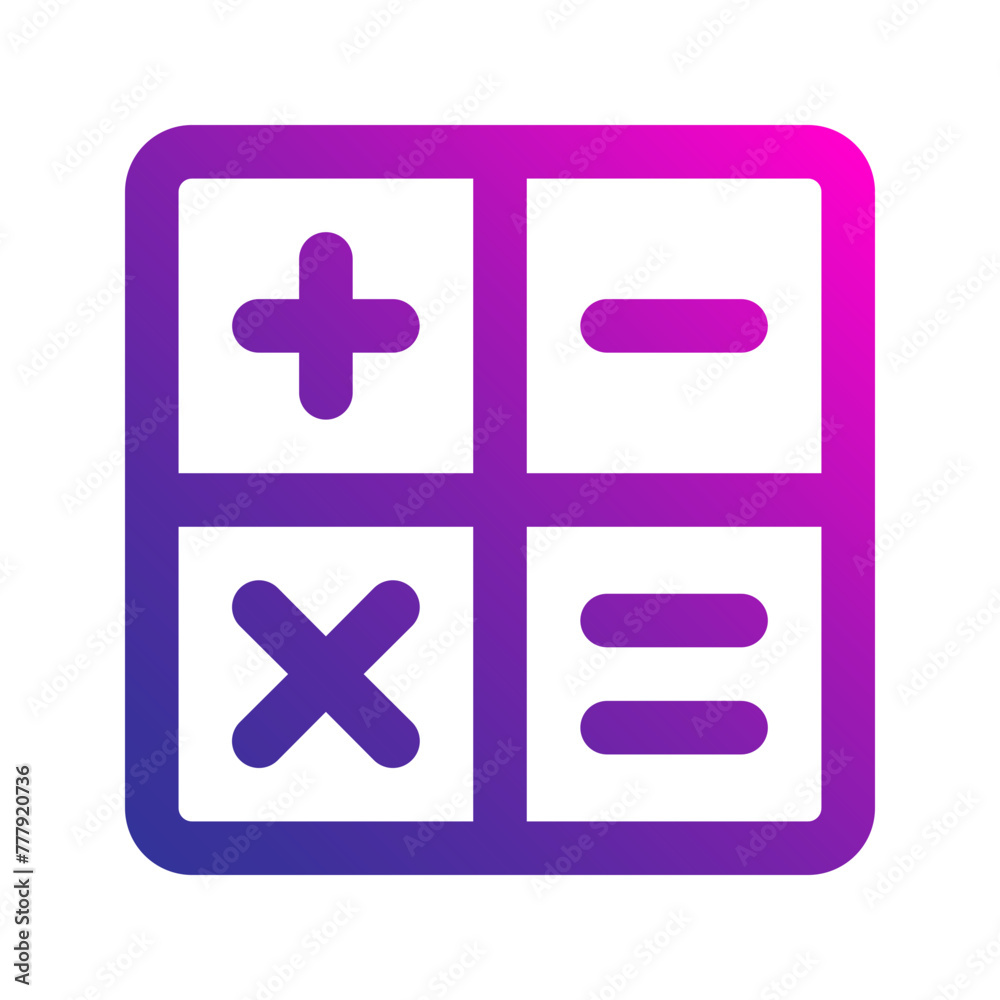 calculator gradient icon calculator gradient icon