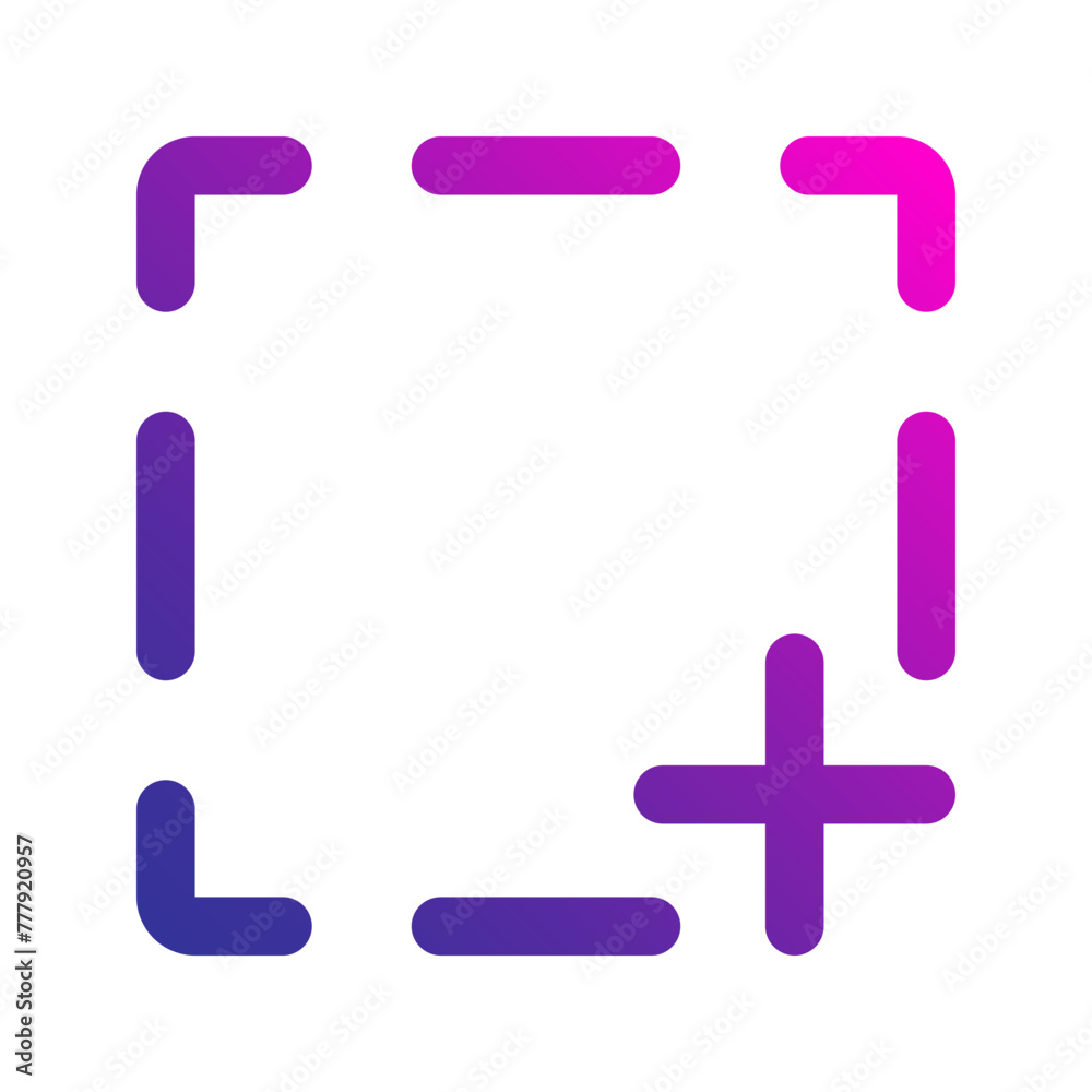 Obraz premium screenshot gradient icon