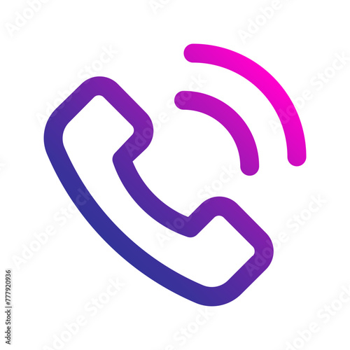 phone call gradient icon