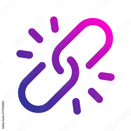 unlink gradient icon