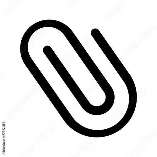 paper clip line icon