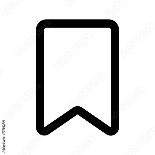 bookmark outline color icon