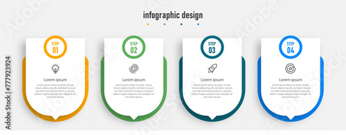 Business infographic design can be used for work flow layout, diagram, annual report, vector illustration.