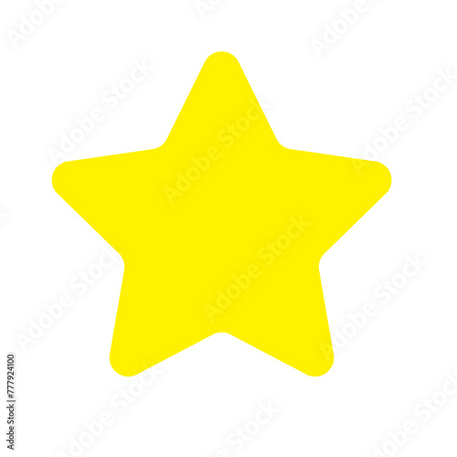 Star Icon vector. Star vector icon. Star Icon in trendy flat style isolated on a white background. Rating symbol for web design