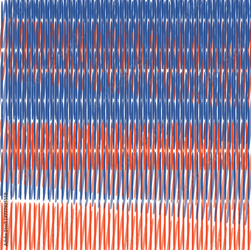 Imitation of a heated grate or metal ribbed surface