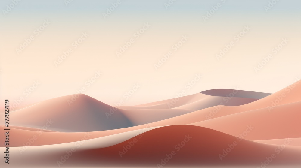 Surreal desert landscape metaphors modern minimal abstract background 