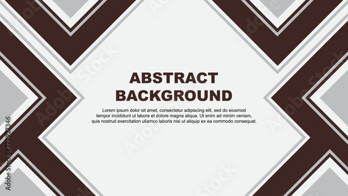 Abstract Brown Background Design Template. Banner Wallpaper Vector Illustration. Brown Vector