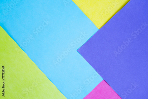 abstract colorful paper geometric composition background