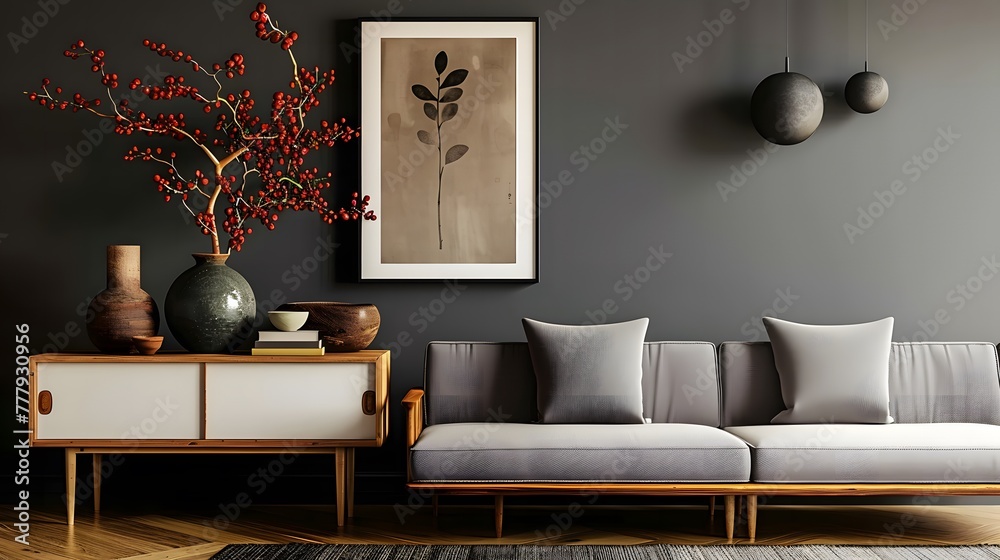 Stylish Serenity: A Japanese-Style Living Space with Elegant Accents Stylish Serenity: A Japanese-Style Living Space with Elegant Accents
