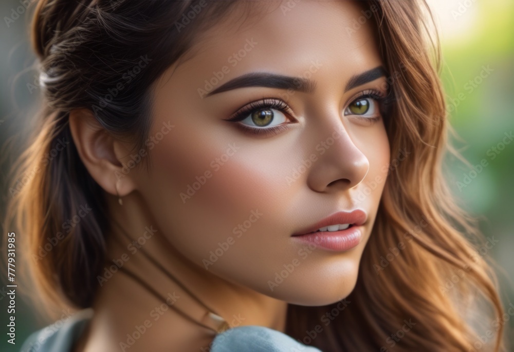 A Portrait Of Breathtakingly Gorgeous, Exotic, Beautiful Woman.
A Portrait Of Breathtakingly Gorgeous, Exotic, Beautiful Woman.
