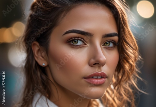 A Portrait Of Breathtakingly Gorgeous, Exotic, Beautiful Woman.
