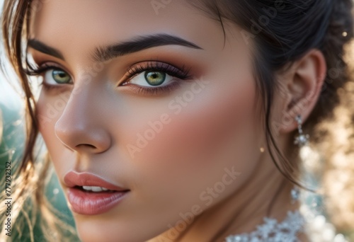 A Portrait Of Breathtakingly Gorgeous, Exotic, Beautiful Woman.
