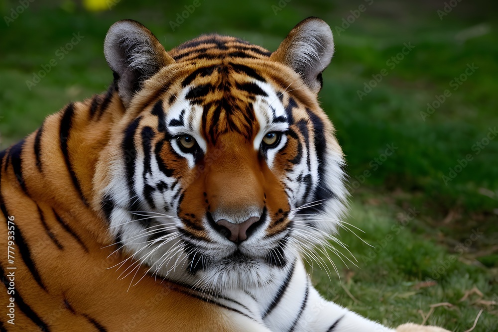 Pic Bengal tigers fierce gaze showcases majestic pattern in striped fur