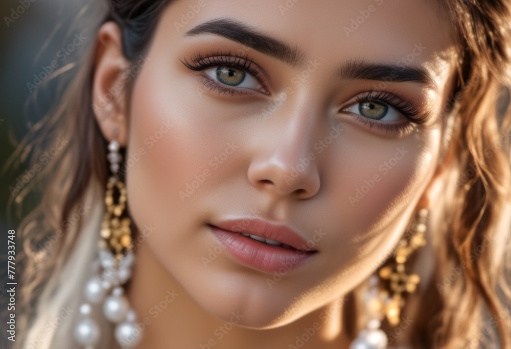 A Portrait Of Breathtakingly Gorgeous, Exotic, Beautiful Woman.
A Portrait Of Breathtakingly Gorgeous, Exotic, Beautiful Woman.