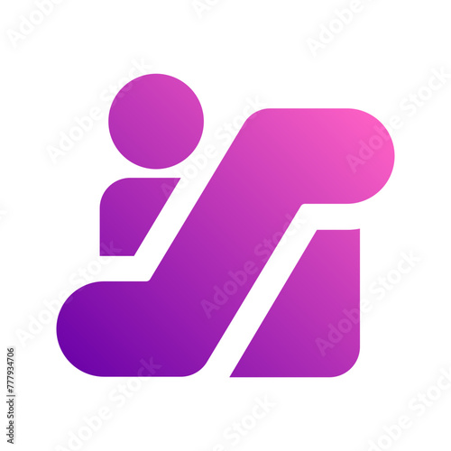 escalator gradient icon