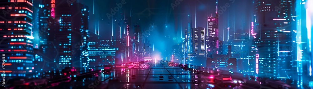 Cyberpunk Aesthetic, black background with neon blue accents inspired by the cyberpunk genre