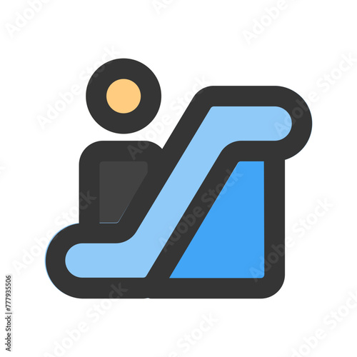 escalator line color icon