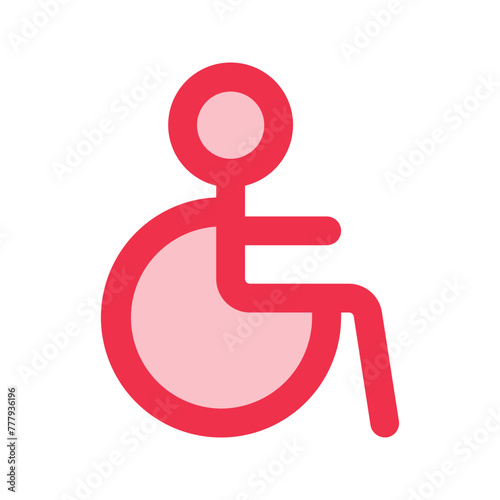 accessibility outline fill icon