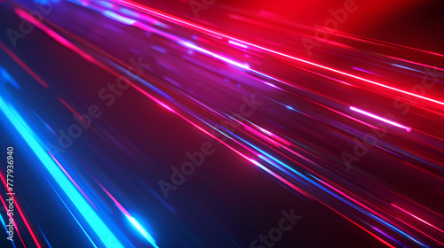 This set of images showcases two dynamic abstract swirls with neon pink and blue colors representing energy and motion, and a futuristic sci-fi tunnel with a vanishing perspective in cool blue tones.