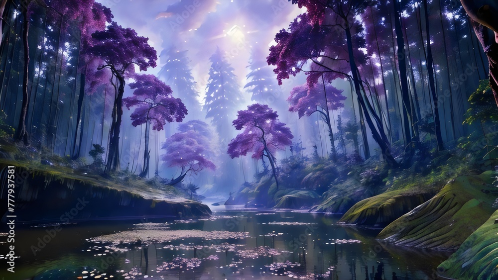 custom made wallpaper toronto digitalfountain in the night