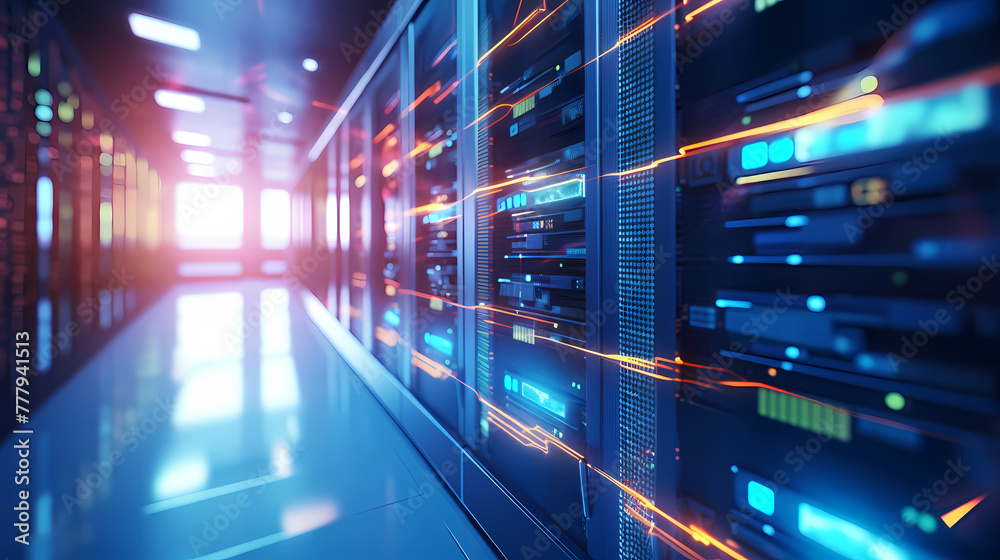 Big data technology background network creative illustration Big data technology background network creative illustration