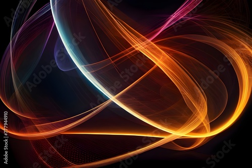 abstract background with glowing lines, backgrounds 