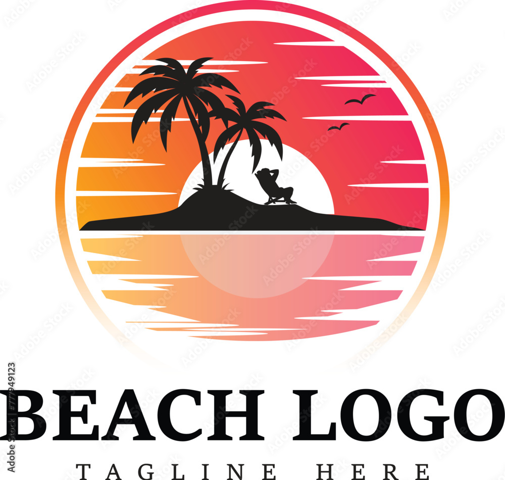 Beach Logo design