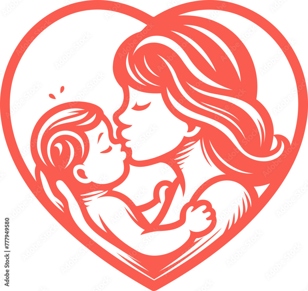 mother and baby vector mother and baby vector