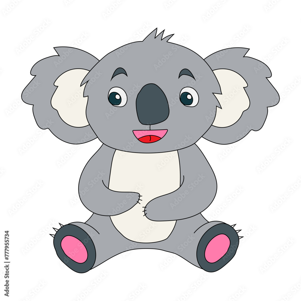Colorful Koala Clipart. Cartoon Wild Animals Clipart Set for Lovers of Wildlife. Colorful Koala Clipart. Cartoon Wild Animals Clipart Set for Lovers of Wildlife.