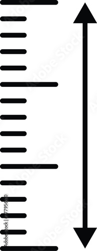 Man tall scale icon Vector. Tall person icon. Height symbol illustration