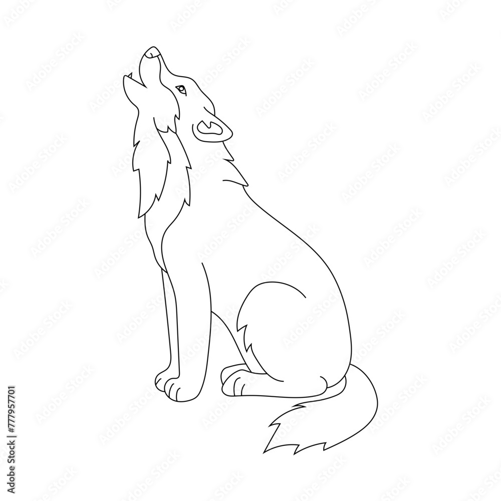 Wolf Clipart for Wildlife and Wild Animals Lovers. Cartoon Wolf Clipart