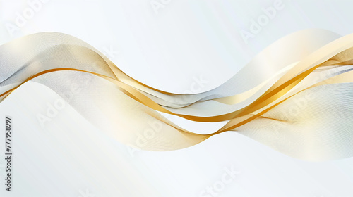 gold and blue gradient flowing wave lines. Modern dynamic wave design. Shiny blue moving lines. Futuristic technology concept.