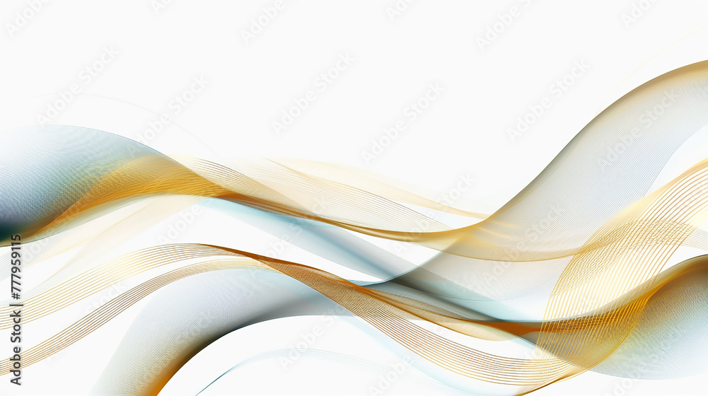 abstract blue line wave background. white smooth element swoosh speed ...