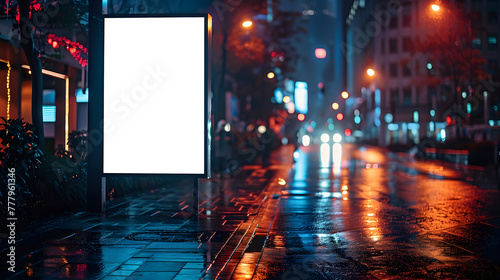 Blank black horizontal billboard on skyline on white and transparent background at evening  front view. Mock up  advertising concept