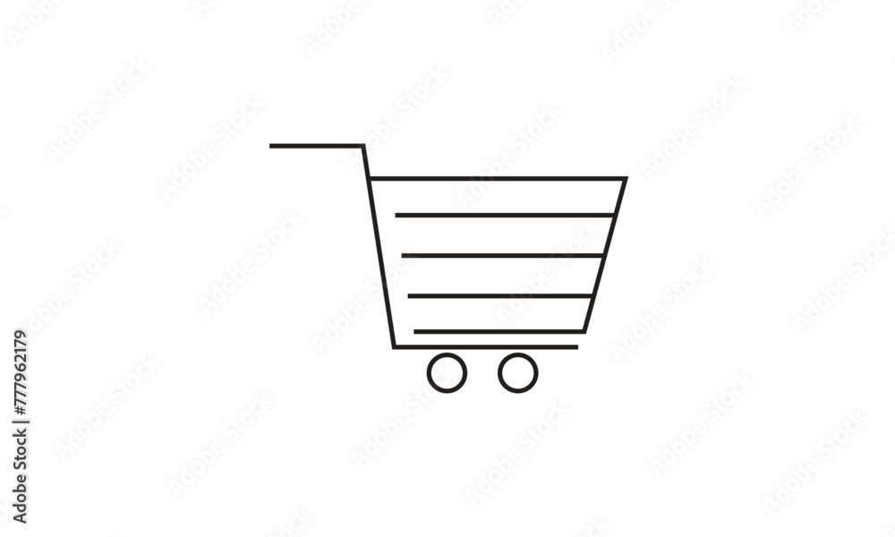 Shopping cart line art icon for apps and websites. trolley linear flat black & white symbol png file. editable stroke . Shopping cart line art icon for apps and websites. trolley linear flat black & white symbol png file. editable stroke .