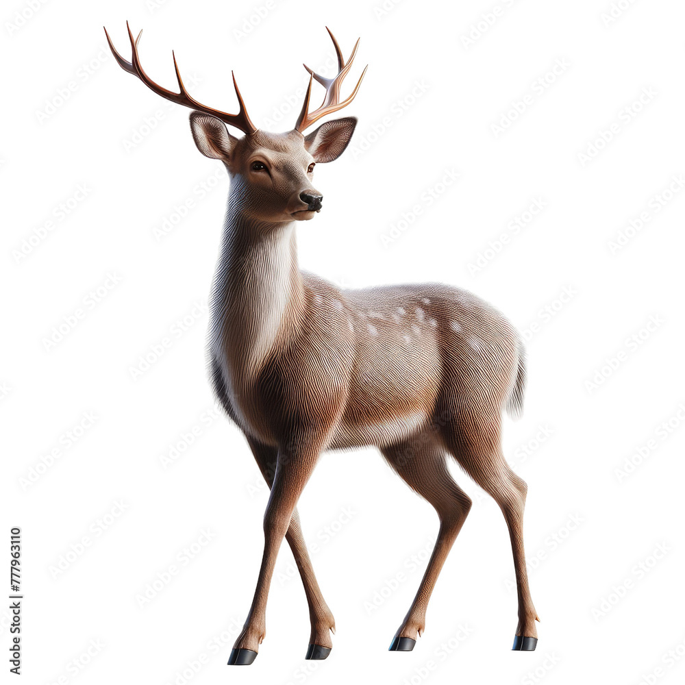 Obraz premium Isolated Animal on a Clear PNG Canvas, Generative AI