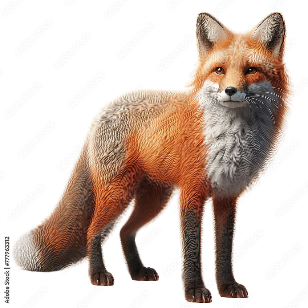 Fototapeta premium Isolated Animal on a Clear PNG Canvas, Generative AI