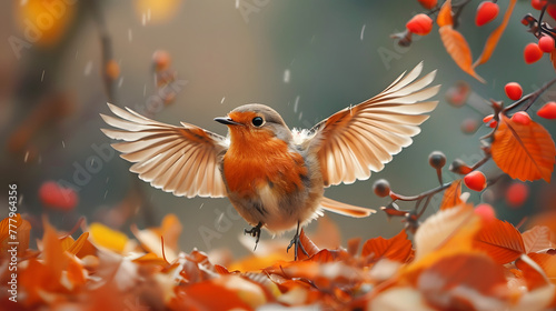 Bird in autumn © bihanc