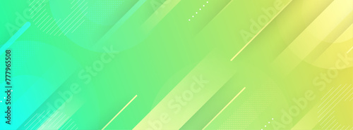 background banner. Colorful. Green and yellow. combination slash effect style. Abstract banner . Vector ,eps10