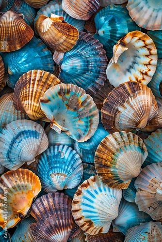 Blue and Brown Seashells Collection