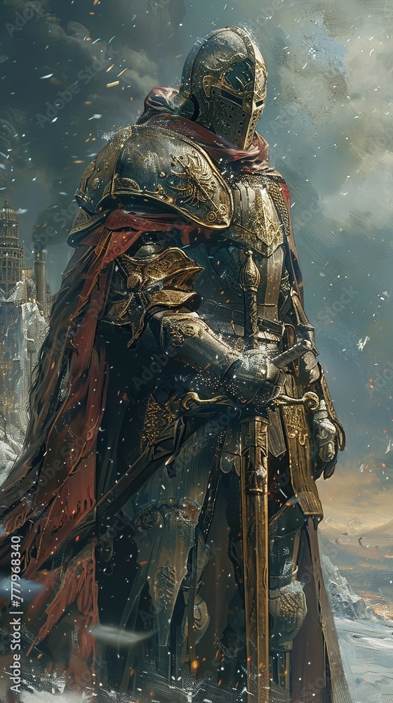 Legendary warriors clad in armor forged from the essence of comets Legendary warriors clad in armor forged from the essence of comets