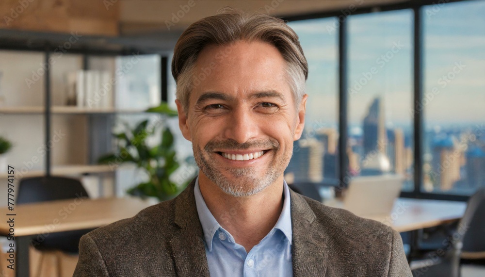 Obraz premium Entrepreneurial Spirit: Portrait of Mature Business Leader