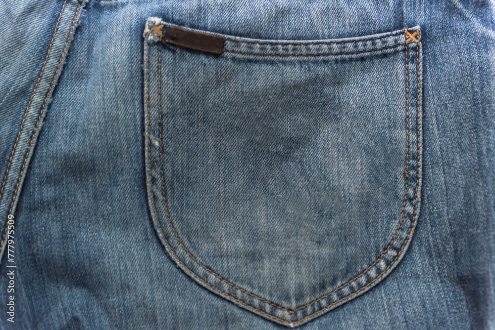 Blue jeans fabric background texture. Blue jeans fabric background texture.