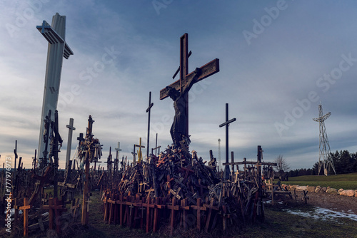 Eastern Poland/ Podlaskie Voivodeship/ Catholicism/ hills of crosses/ Sanctuary of St. Our Lady of Sorrows in Holy Water © Adam