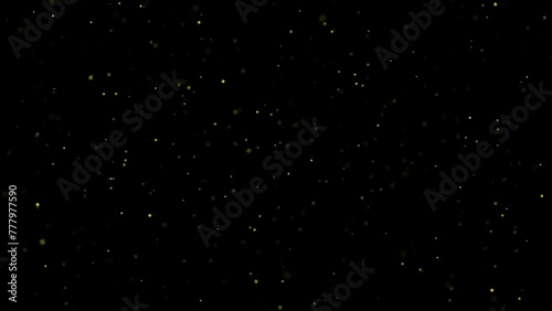 Glamour Gold Glitter Falling Confetti Loop
