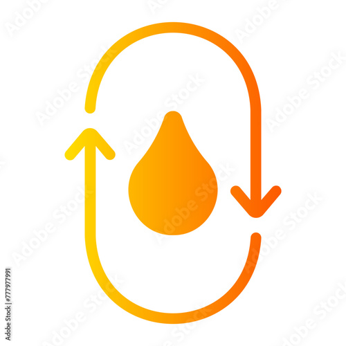 zero waste gradient icon
