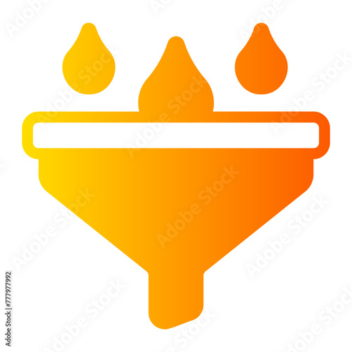 water filter gradient icon