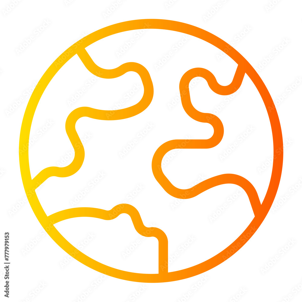 earth gradient icon earth gradient icon